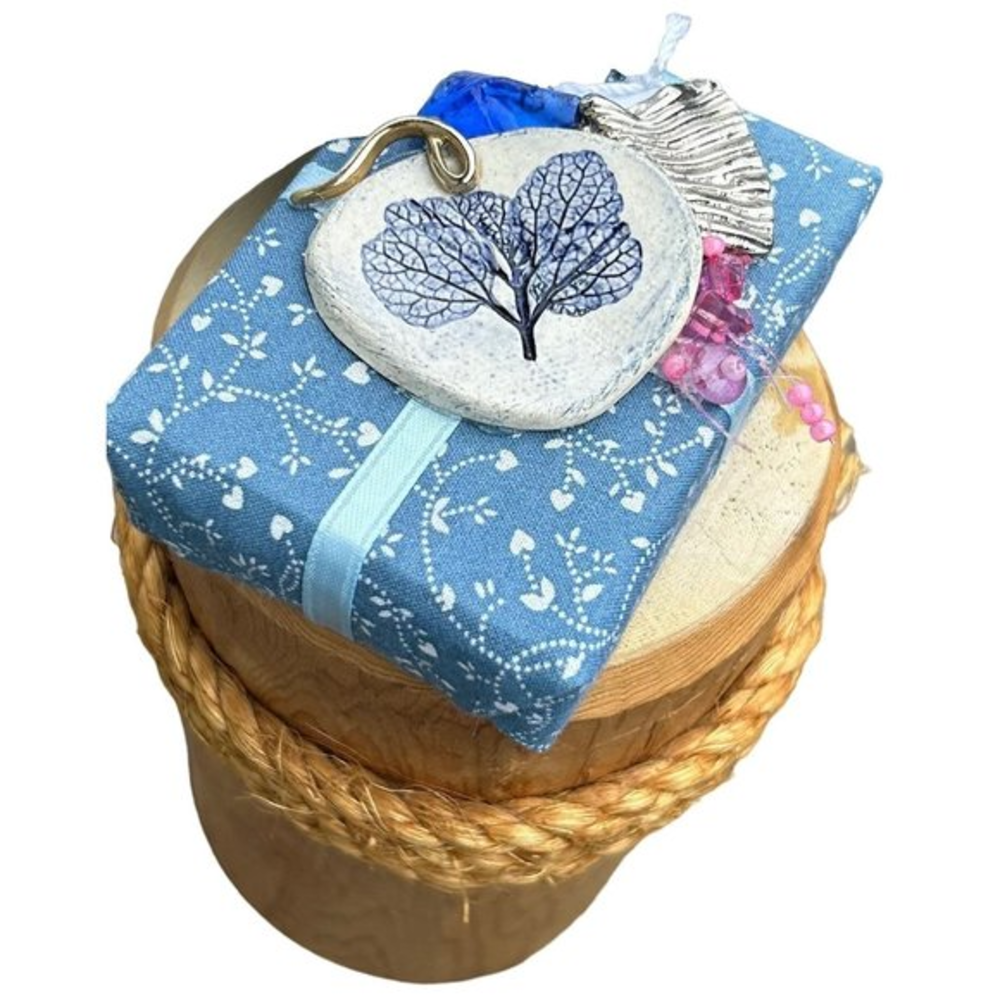 Handcrafted, Embellished, Fabric‎ Wrapped Gift Box